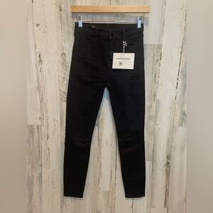 Alexander Wang Mid Rise Black Skinny Jeans- Size 24 NWT